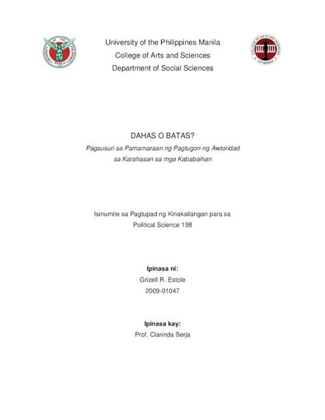 DSpace at College of Arts and Sciences: Baraha ng Pilipino: .